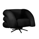 Ver imagem 1 de Poltrona Decorativa Micheli Base Giratória e Balanço Veludo Cor Preto