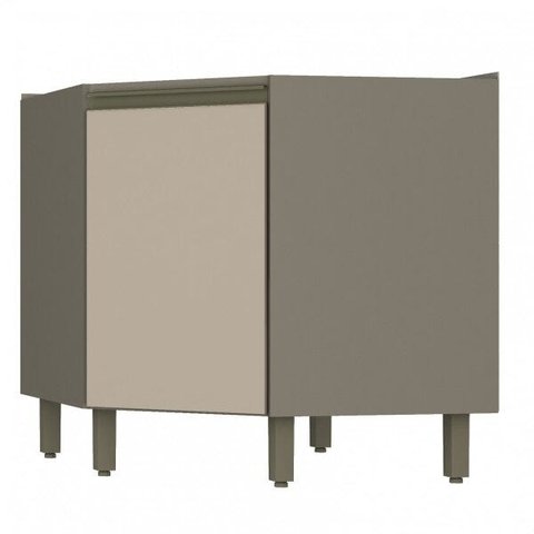Balcão Canto Oblíquo 1 Porta 79cm Connect Henn