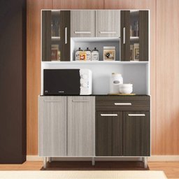 Armário de Cozinha 8 Portas 1 Gaveta Gabi Poliman Móveis - 1 Armário de Cozinha 8 Portas 1 Gaveta Gabi Poliman Móveis - 1