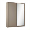 Ver imagem 2 de Roupeiro Bend Mdf 190cm 2 Portas com Espelho Lateral Curva Grigio C831