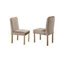 Ver imagem 4 de Conjunto Sala de Jantar 4 Lugares Dallas Mesa e Cadeiras Madeira Maciça Tampo com Vidro