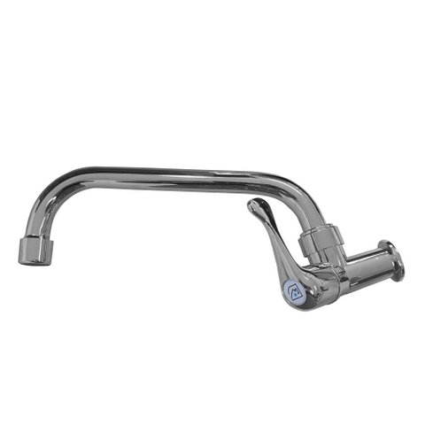 Torneira de Cozinha de Parede Bica Móvel Horizontal 1/4" de Volta - Ametista Cromado