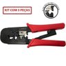 Kit com 3 Alicate Crimpar 568R Catraca Rj11 Rj12 Rj45 Lisko - 1