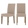 Conjunto Sala de Jantar Mesa com Tampo Chanfrado Agata 6 Cadeiras Estofadas Jade Poliman - 5