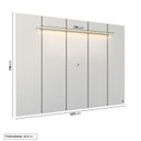 Ver imagem 3 de Painel para TV até 75 Polegadas 200x136cm com LED Horizonte CabeCasa MadeiraOriginals Off White