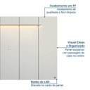 Ver imagem 6 de Painel para TV até 75 Polegadas 200x136cm com LED Horizonte CabeCasa MadeiraOriginals Off White