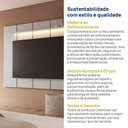 Ver mais imagens de Painel para TV até 75 Polegadas 200x136cm com LED Horizonte CabeCasa MadeiraOriginals Off White