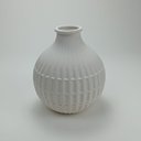Ver imagem 3 de Vaso Decorativo Enfeite Casa Redondo Home&co Cerâmica 23x21x21cm Marfim