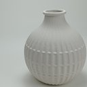 Ver imagem 4 de Vaso Decorativo Enfeite Casa Redondo Home&co Cerâmica 23x21x21cm Marfim
