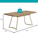 Ver imagem 2 de Conjunto Sala de Jantar 6 Cadeiras Azaleia Carraro Carvalho Dourado