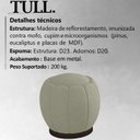 Ver imagem 3 de Puff Puf Para Sala Base Metal Tull Veludo SL 940 Peer