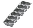 Ver imagem 1 de Conj 6 Cuba Gastronômica Inox GN 1/9x65 mm 0,67 L sem alça