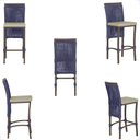 Ver imagem 5 de Mesa Bistrô e 2 Banquetas Roma Marrom Corda Náutica Estofado 7 Trama Original