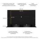 Ver imagem 4 de Painel TV 60" com 2 Leds Veneza Multimóveis V3397 Preto