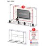 Painel TV 60" com 2 Leds Veneza Multimóveis V3397 Preto - 5
