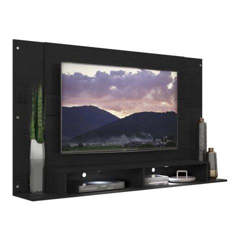 Painel TV 60" com 2 Leds Veneza Multimóveis V3397 Preto