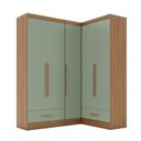 Ver imagem 3 de Quarto Modulado de Canto 3 Peças 5 Portas 2 Gavetas Smart Plus Espresso Móveis