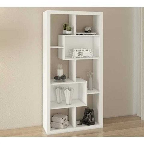 Estante Com Nichos E1712 Branco Tecno Mobili