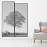 Par de Quadros Decorativos Árvore em Preto e Branco Kit Imagem Dividida 150x210cm - 1