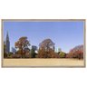 Quadro Decorativo Grande Paisagem Parque com Cidade ao Fundo 150x80cm - 1