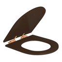 Ver imagem 2 de Assento de Poliéster Slow Close Carrara/level/lk/nuova Marrom Fosco Red Gold - Ap.237.gl.rd.22