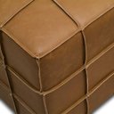 Ver imagem 6 de Puff Quadrado Decorativo para Sala Living 43cm Sirah L06 Couro Camel - Lyam Decor