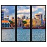 Conjunto de Quadros Decorativos Paisagem Recife Kit com 3 Quadros 40x100cm - 1