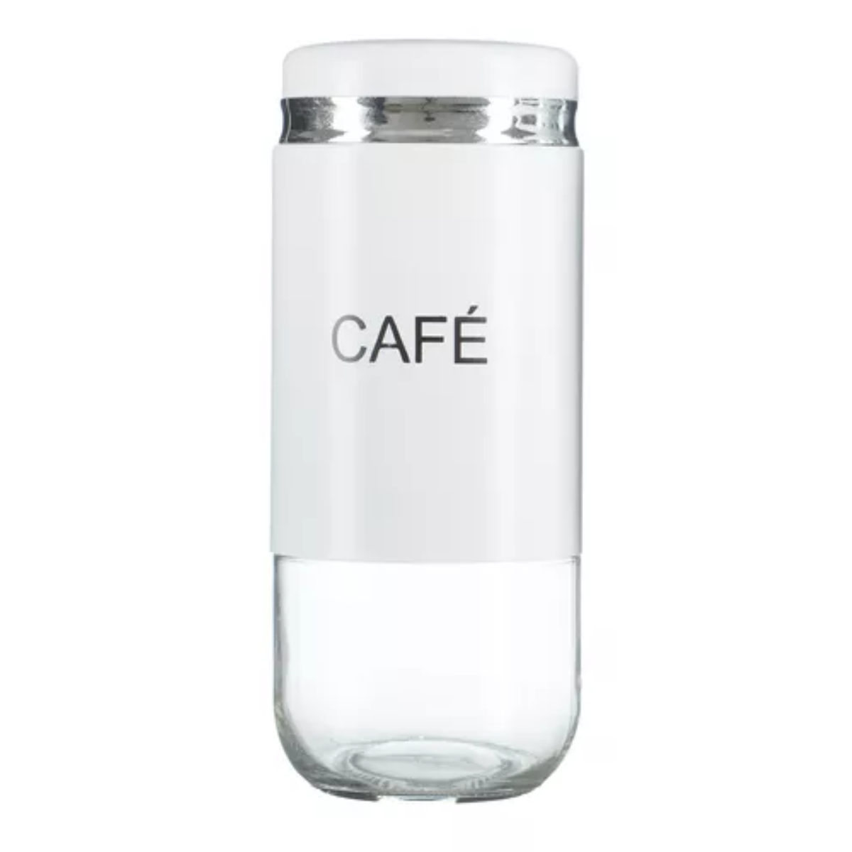 Porta Mantimentos Açúcar e Café Organizador 2 Potes Vidro Cor:branco - 4