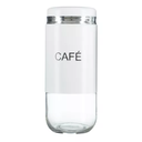 Ver imagem 4 de Porta Mantimentos Açúcar e Café Organizador 2 Potes Vidro Cor:branco