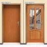 Adesivo Decorativo Porta Madeira Entalhe Escada Ao Fundo - 2