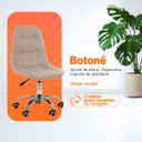 Ver imagem 3 de Cadeira Office Botonê Giratória Ergonômica para Escritório Bege