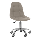 Ver imagem 1 de Cadeira Office Eiffel Botonê Ajustável Base Giratória - Bege + E-book