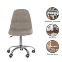 Ver imagem 3 de Cadeira Office Eiffel Botonê Ajustável Base Giratória - Bege + E-book
