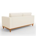 Ver imagem 5 de Sofá 03 Lugares Juliette Linho Base Madeira Castanho - D’Rossi