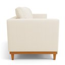 Ver imagem 4 de Sofá 03 Lugares Juliette Linho Base Madeira Castanho - D’Rossi