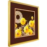 Quadro Decorativo com Moldura Dourada Campo de Estrelas I 75x75cm - 5