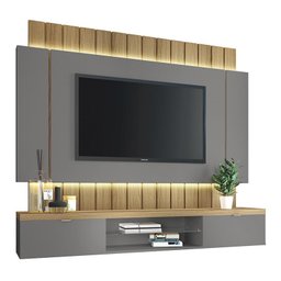 Home Suspenso Intense 1.8 Cinza/Freijó - PR Móveis - 1