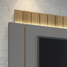 Home Suspenso Intense 1.8 Cinza/Freijó - PR Móveis - 3