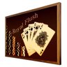 Quadro Decorativo com Moldura Rústica Baralho Royal Flush 90x60cm - 2