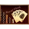 Quadro Decorativo com Moldura Rústica Baralho Royal Flush 90x60cm - 1