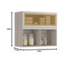 Armário Aéreo Modulado Com Nicho Evidence Rovere Poliman - 3