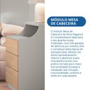 Ver imagem 6 de Mesa de Cabeceira 3 Gavetas Elegance Cinza