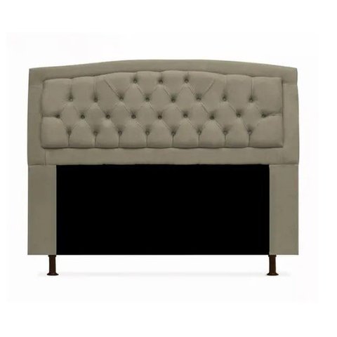 Cabeceira Geovana P Cama Box Solteiro 100cm Com Capitonê Suede:Bege