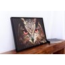 Quadro Tela Decorativa Emoldurada Coruja de Olhos Vermelhos 80x60cm - 4