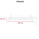 Ver imagem 4 de Varal de Teto em Aço Carbono Suporta até 13kg e Oferece 8,5 Metros para Secagem de Roupas - VTB14056