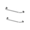 Ver imagem 1 de Kit 2 Barras de Apoio de Banheiro de Idoso 40cm e 60cm Fs