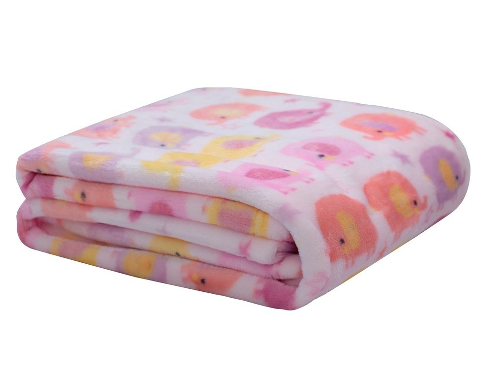 Cobertor Baby Flannel antialérgico 90x110 Elecircus Rosa - Camesa - 1