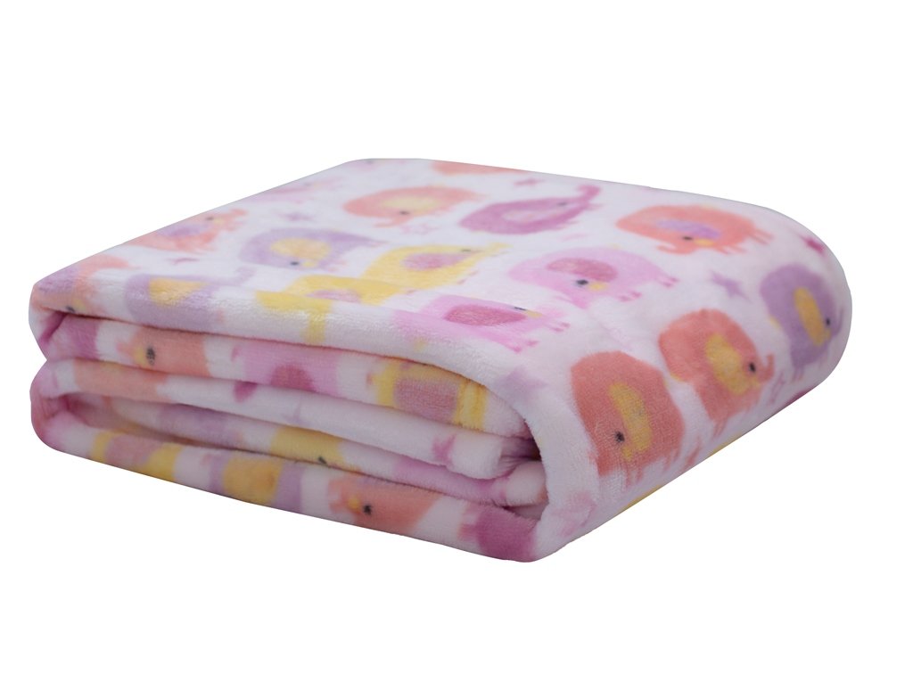Cobertor Baby Flannel antialérgico 90x110 Elecircus Rosa - Camesa - 3