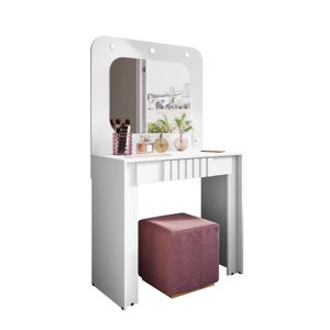 Penteadeira Camarim Rouge Branco - Bechara