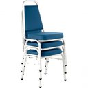Ver imagem 1 de Kit com 3 Cadeiras Empilháveis Linha Hotel Plus Azul